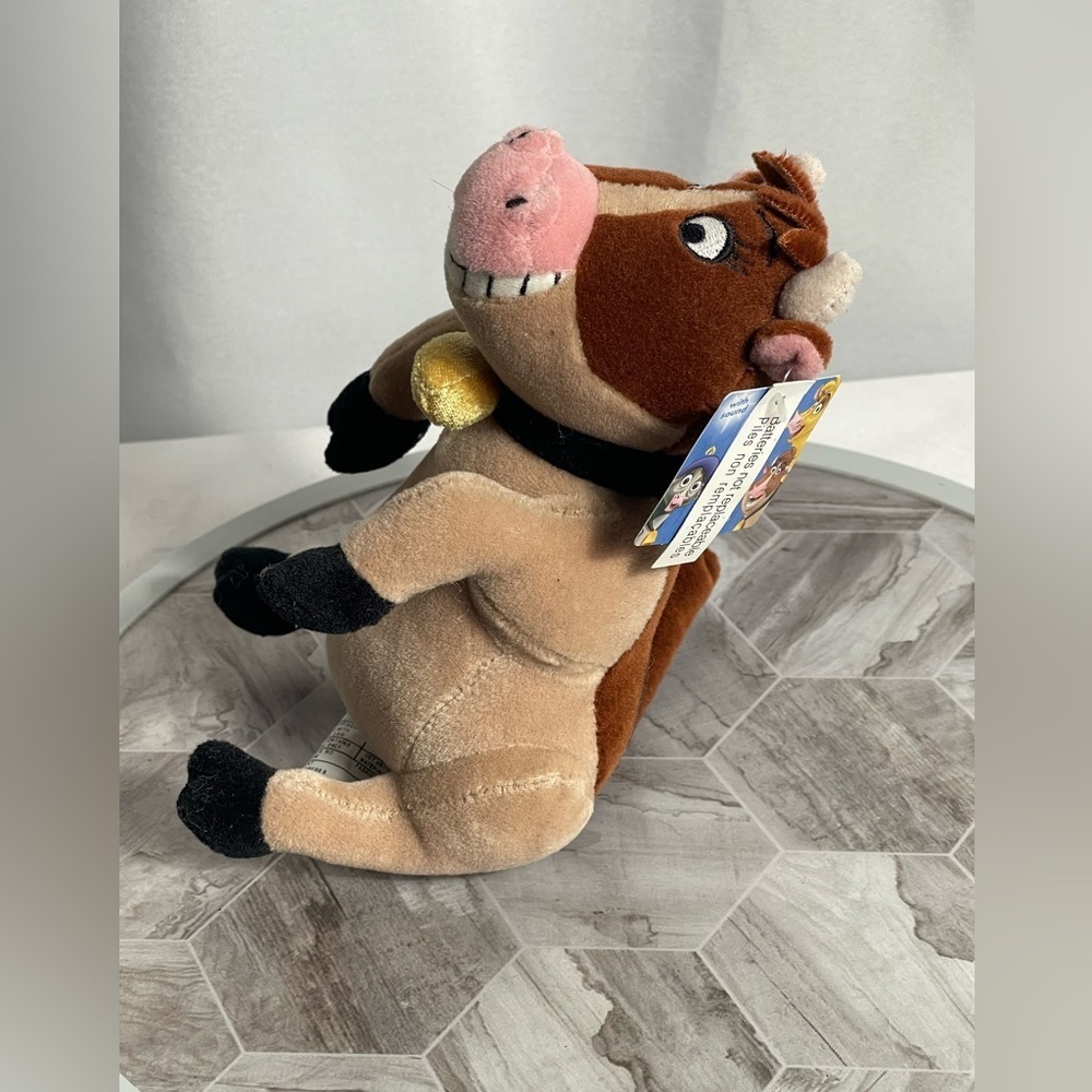 Disney Home on the Range Maggie Cow Plush 10” Tag Bean Bag No Sound Signed - Picture 7 of 9